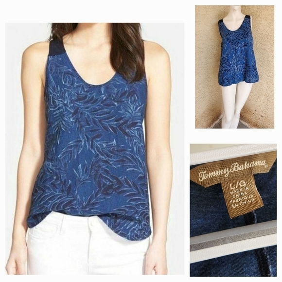 Tommy Bahama - Tropical Leaves‎ Tank Top - Picture 1 of 2